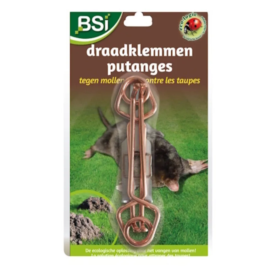 Mollendraadklemmen 2 stuks | mechanische mollen- en woelrattenklemmen met opspanner
