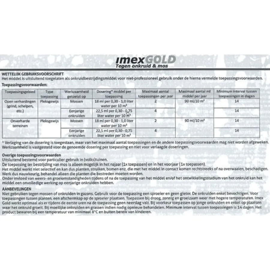 Onkruid- en mosverdelger concentraat 450 ml | snel zichtbaar resultaat