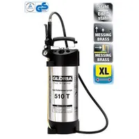 RVS drukspuit 10 liter met manometer | 6 bar | 50 cm spuitlans