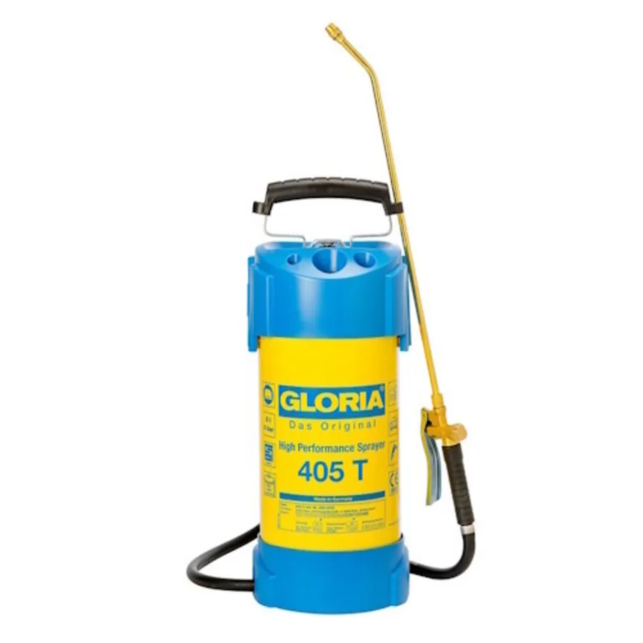 Professionele drukspuit vuurverzinkt 5 liter met manometer en messing lans