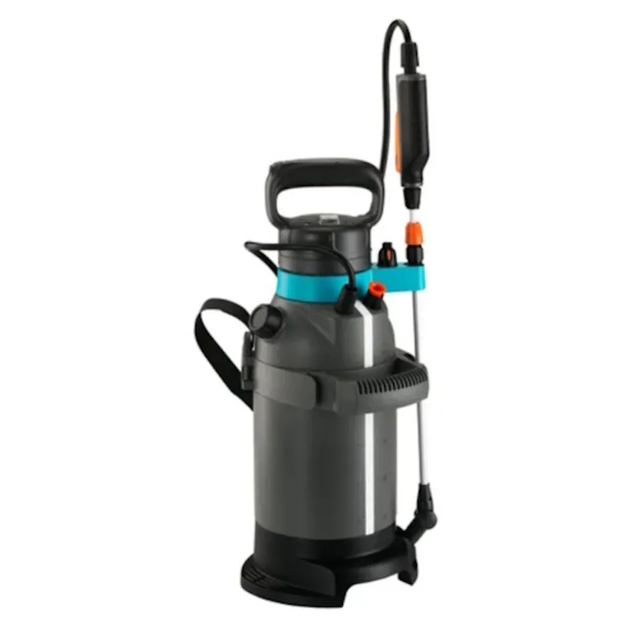 Accu drukspuit EasyPump 5 liter met automatische drukopbouw en telescopische spuitlans |