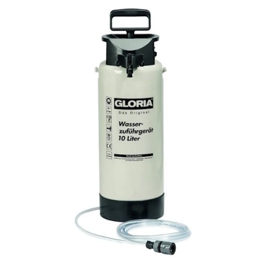 Watertoevoerapparaat 10 liter kunststof | 3 bar | 4 m gewapende slang met waterstop