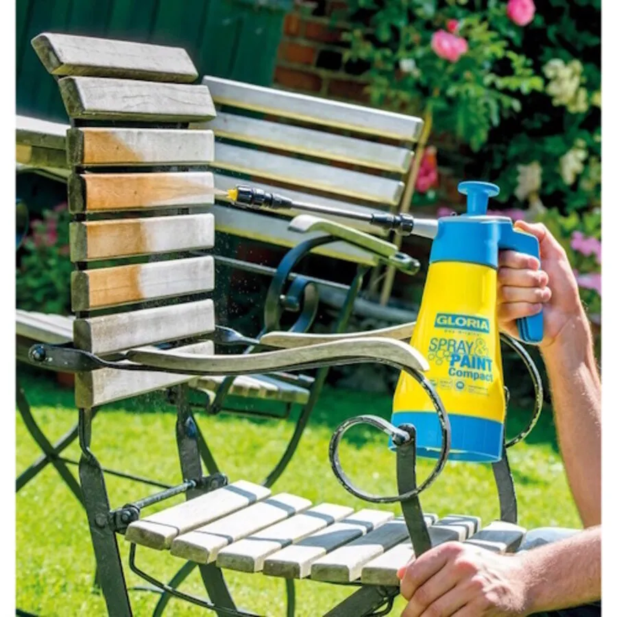 Spray & Paint Compact drukspuit 1250 ml | voor lazuurverf en houtbeschermingsolie vernevelen