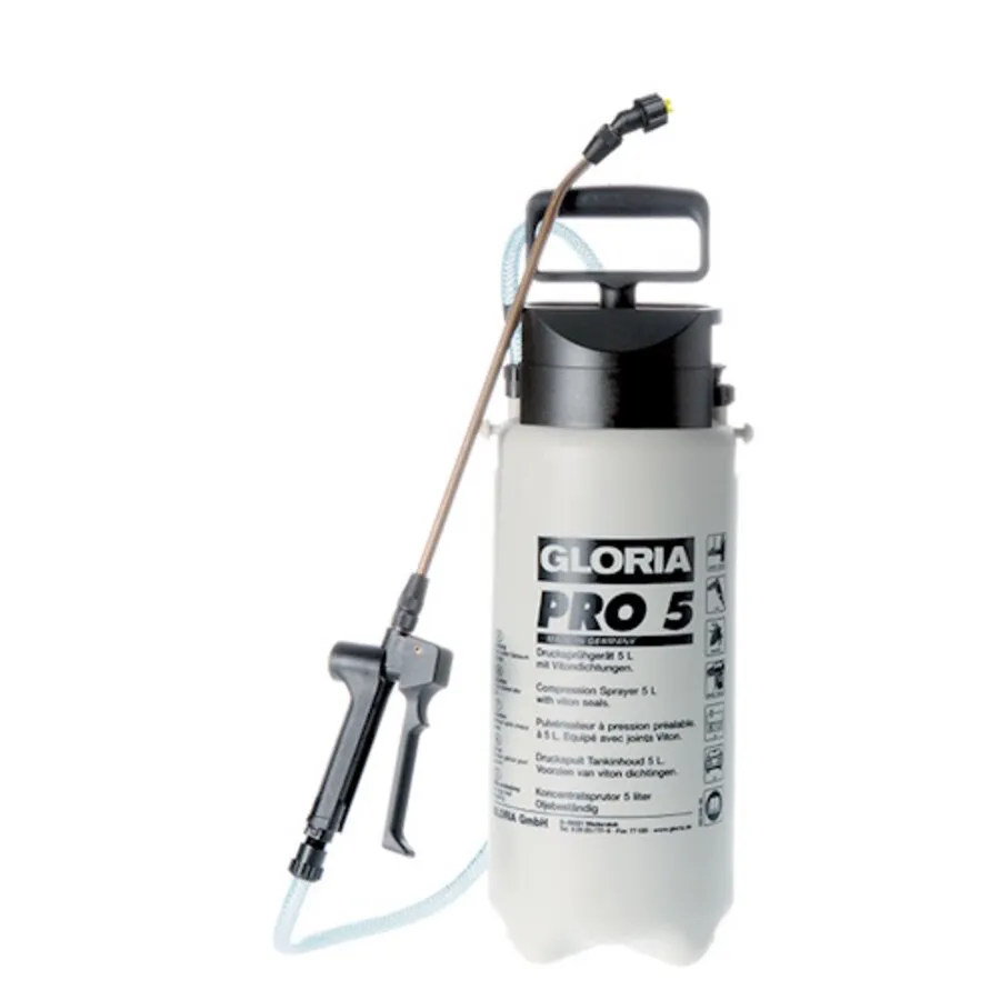 Pro 5 Viton oliebestendige drukspuit 5 liter | Viton (FKM) afdichtingen | 3 bar werkdruk