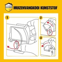 Muizenvangkooi kunststof 1 stuk | 32,7 cm | muizen levend vangen