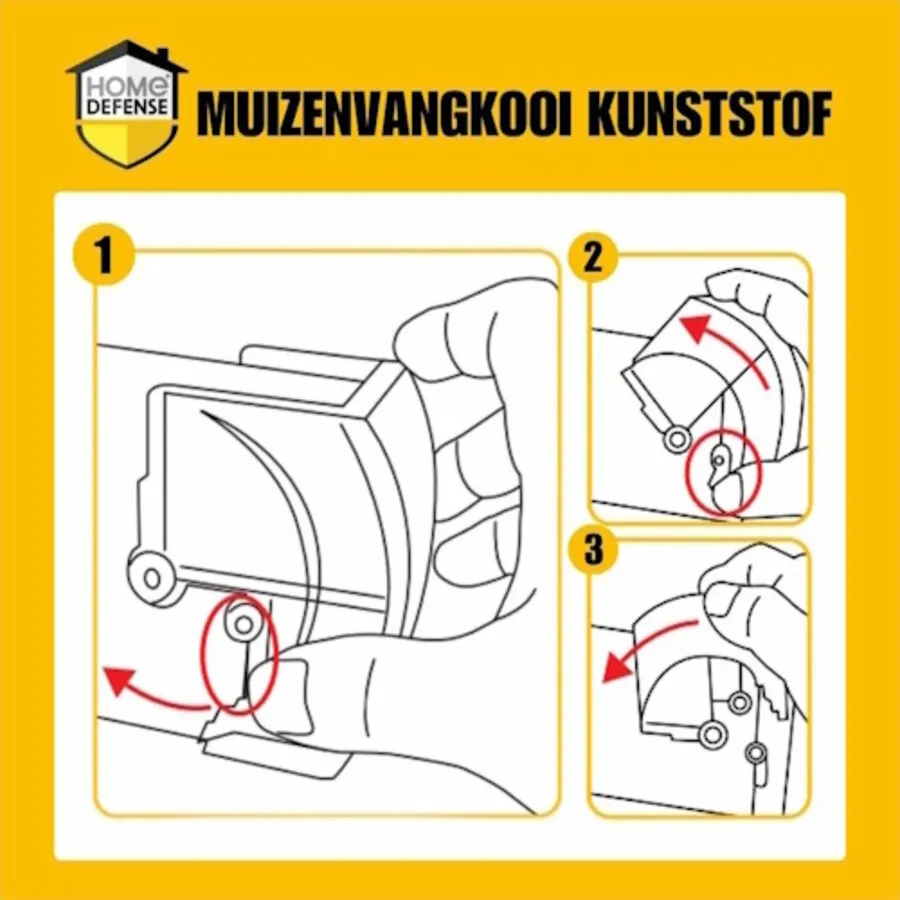 Muizenvangkooi kunststof 1 stuk | 32,7 cm | muizen levend vangen