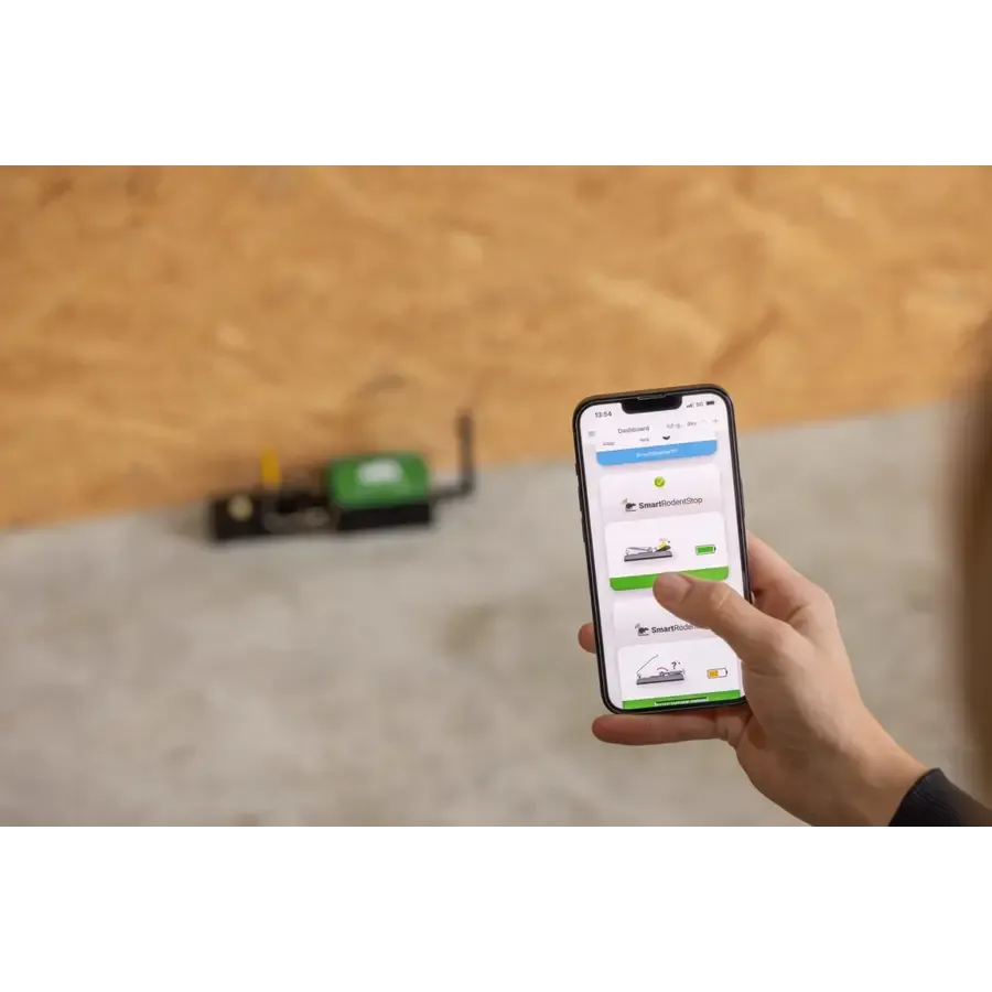 Slimme WiFi muizenval met app-monitoring | 22 x 5,5 x 3,2 cm