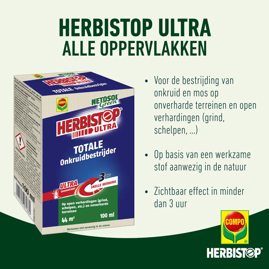 Herbistop Ultra Alle Oppervlakken 500 ml | onkruid- en mosbestrijder
