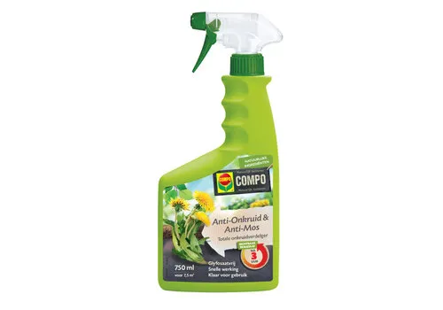 COMPO Anti-Onkruid & Anti-Mos Totale Onkruidbestrijder Spray