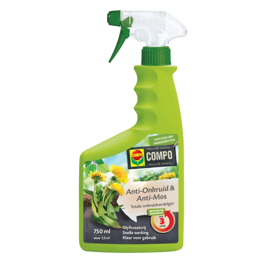 Anti-Onkruid & Anti-Mos Spray 750 ml | tegen onkruid, mos en algen