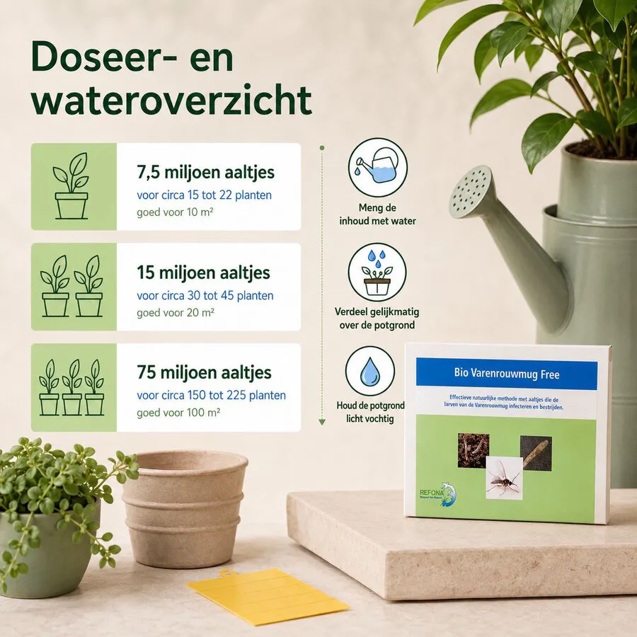 Aaltjes tegen rouwvliegjes en potgrondvliegjes