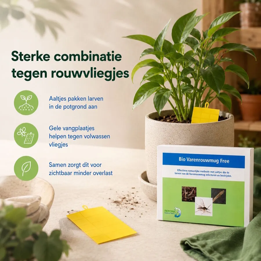 Aaltjes tegen rouwvliegjes en potgrondvliegjes