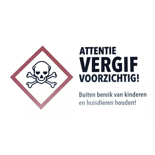 AllesTegenOngedierte.nl Gevarensticker muis-ratvoerkist | 12 Stuks