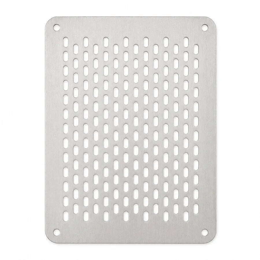 Plat RVS voorzetrooster | voor ventilatieopeningen | RVS304
