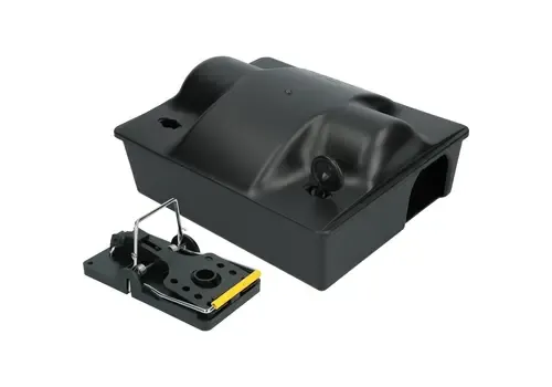 AllesTegenOngedierte.nl Voerdoos Rat Dual Bait met rattenklem en sleutel