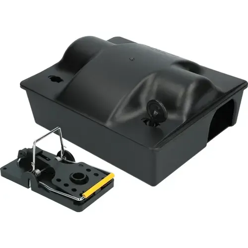 AllesTegenOngedierte.nl Voerdoos Rat Dual Bait met rattenklem en sleutel