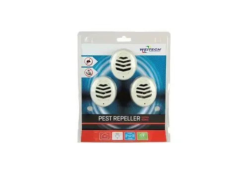 Weitech : Ultrasone muizen- en insectenverjager 3 stuks