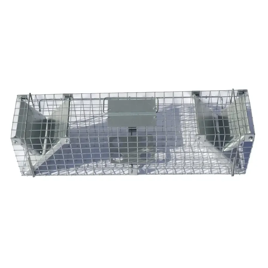 Doorloopval voor ratten met 2 ingangen | 65 x 17 x 20 cm