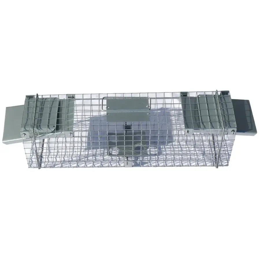 Doorloopval voor ratten met 2 ingangen | 65 x 17 x 20 cm