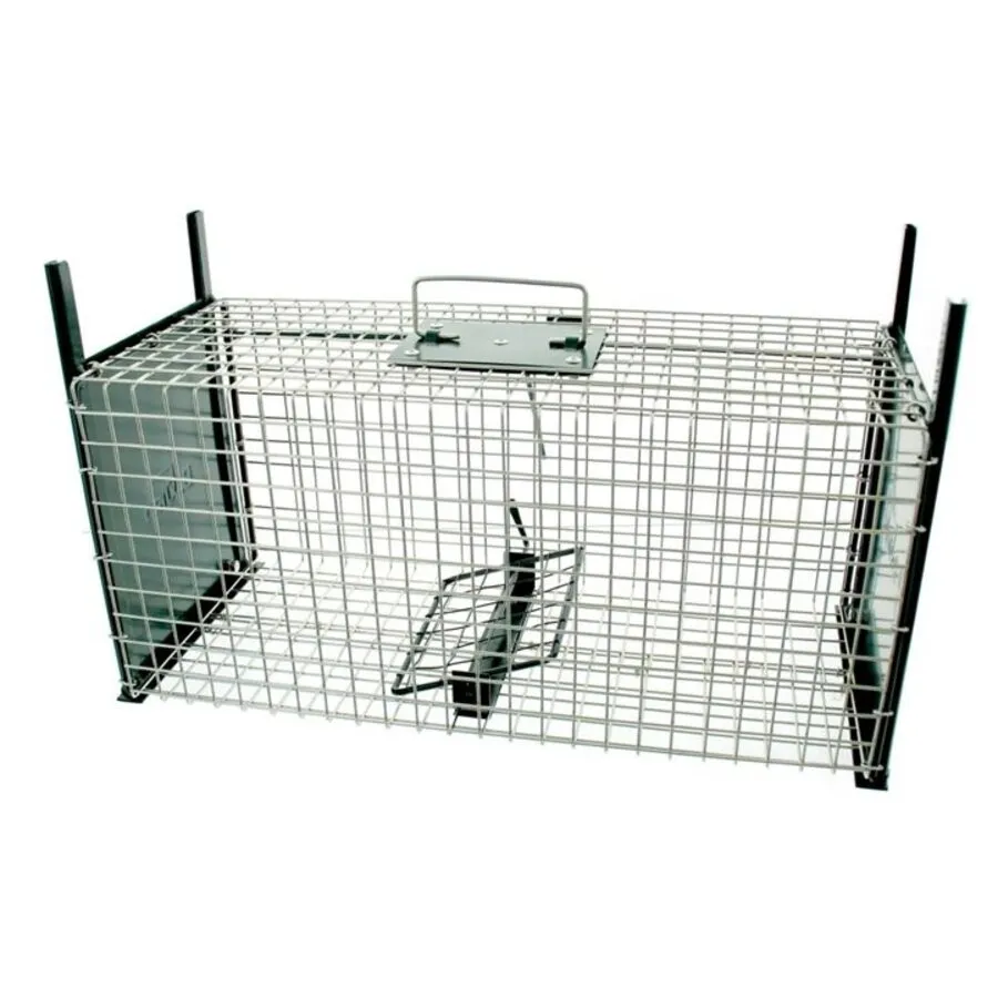 Rattenvangkooi met 2 ingangen en transporthendel 50 x 20 x 20 cm
