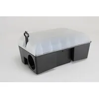 Transparante voerdoos met rattenklem 28 x 17 x 11 cm
