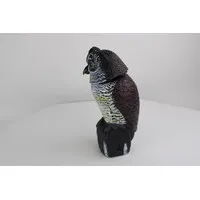 Uil vogelverschrikker 40 cm met windgedreven bewegende kop