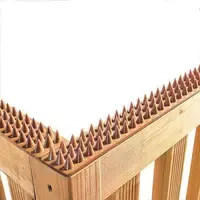 Bruine anti-klimstrip 50 cm | Puntstrip tegen vogels, katten en marters