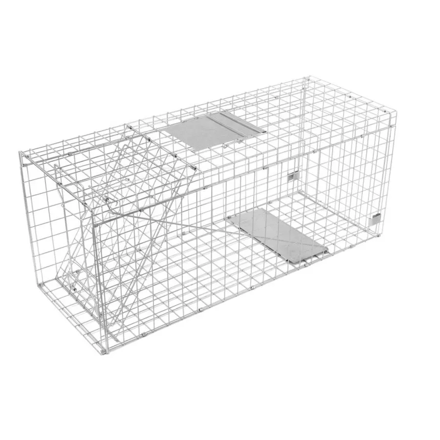 Opvouwbare vossen vangkooi 108 x 40 x 50 cm | levend vangen