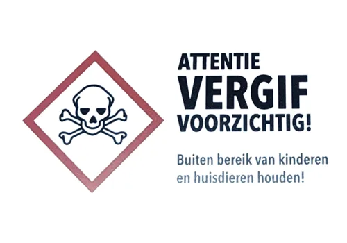 AllesTegenOngedierte.nl Gevarensticker muis- en ratvoerkist