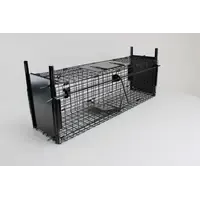 Doorloopval met 2 ingangen 60 x 18 x 20 cm | Levendvangkooi voor ratten