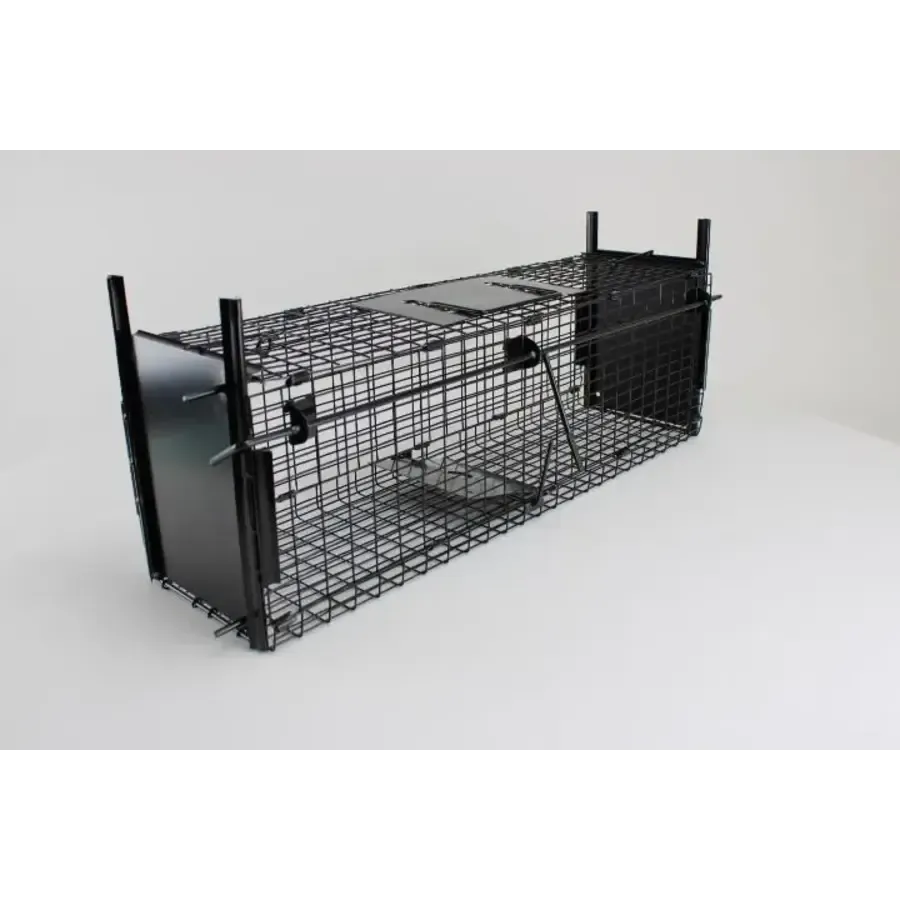 Doorloopval met 2 ingangen 60 x 18 x 20 cm | Levendvangkooi voor ratten