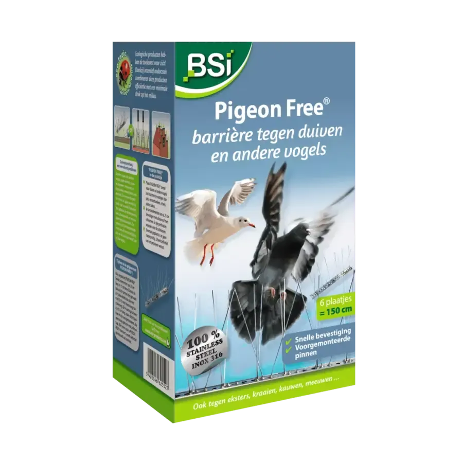RVS Duivenpinnen 6 x 25 cm | 1,5 meter vogelwering
