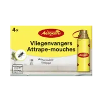 Vliegenvanger met kleefstrip voor binnen | 4 stuks