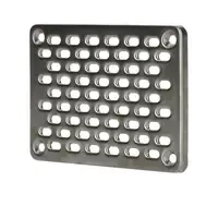 RVS voorzetrooster 10 x 14 cm voor gevel- en ventilatieopeningen