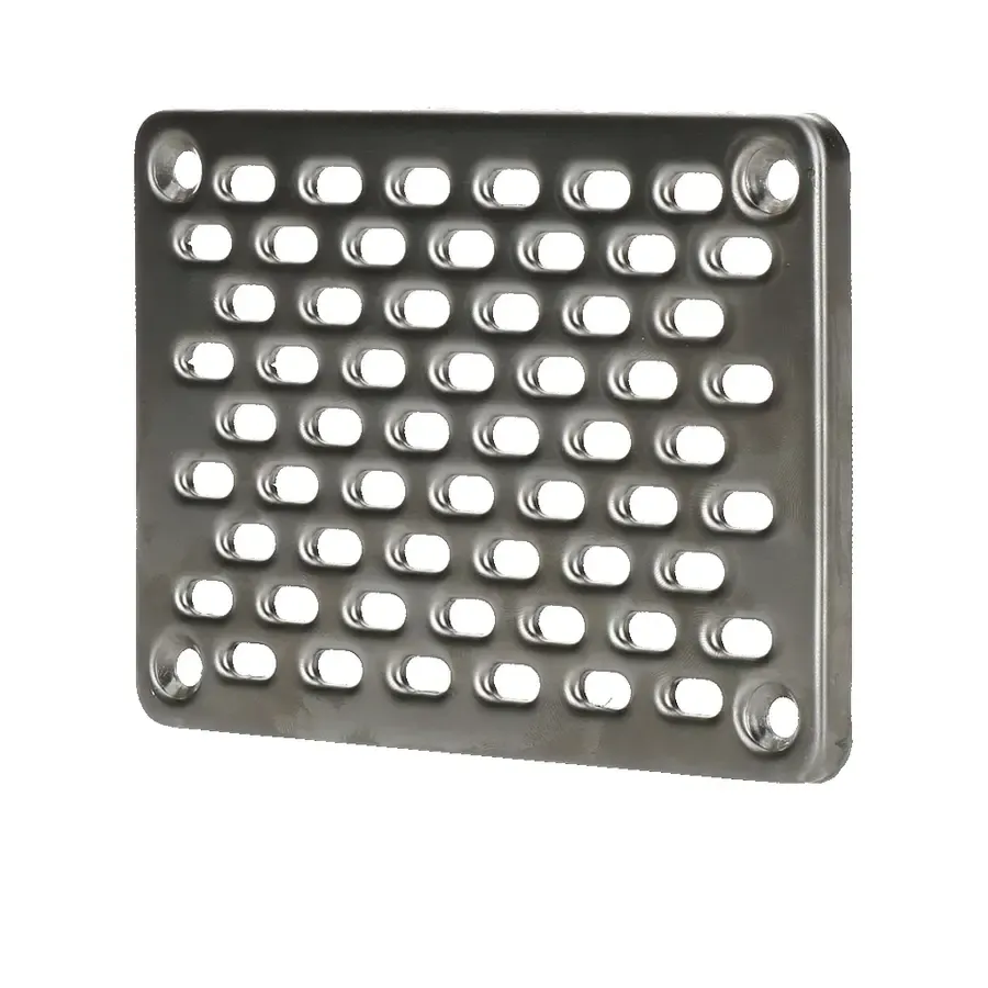 RVS voorzetrooster 10 x 14 cm voor gevel- en ventilatieopeningen