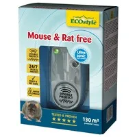 Ultrasone muizen- en rattenverjager 130 m² | Double Protect