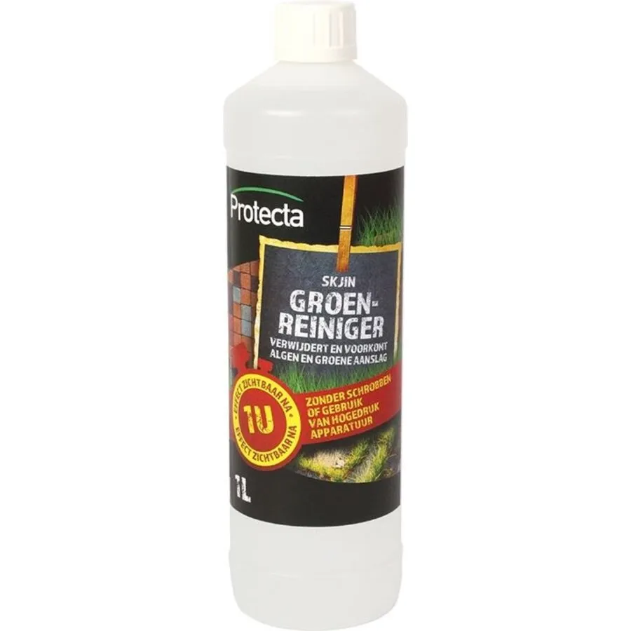 Groene aanslagreiniger concentraat 1 liter | tegen algen en mos | 200-250 m²