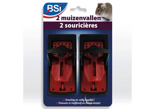 BSI Kunststof muizenval 2 stuks