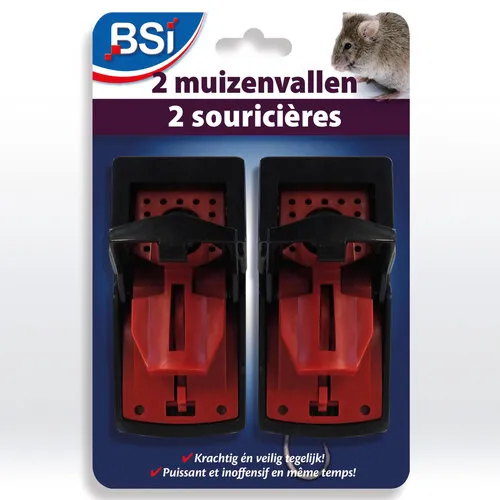 BSI Kunststof muizenval 2 stuks