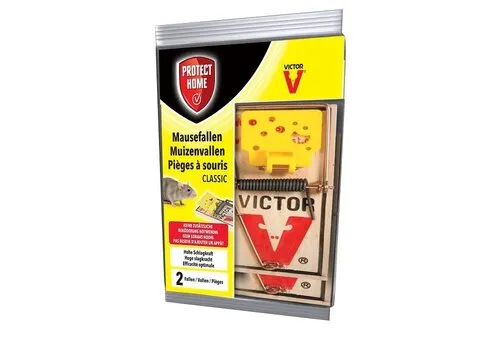 Protect Home Houten muizenvallen  2 stuks