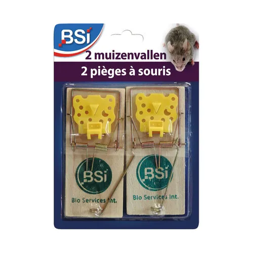 BSI Klassieke houten muizenvallen