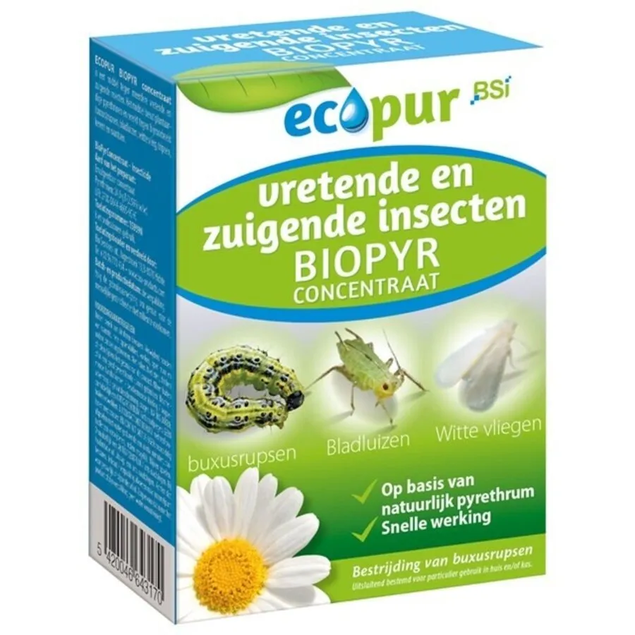 BioPyr concentraat tegen bladluis, witte vlieg, trips en rupsen | 30 ml | 150 m²