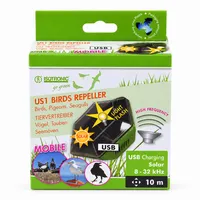 US1 Mobiele Vogelverjager Solar 8-32 kHz | USB-oplaadbaar | tot 10 m