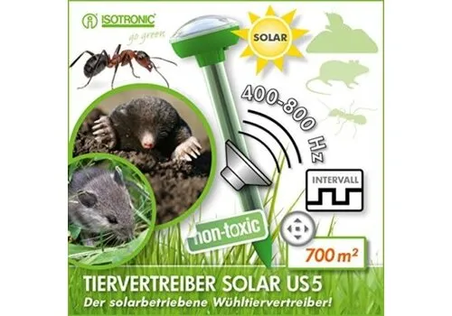 Isotronic Veldmuizen- en mollenverjager op zonne-energie