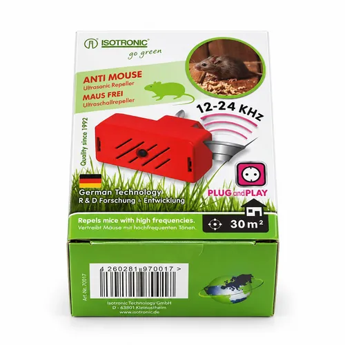 Isotronic Ultrasone muizenverjager voor 1 kamer