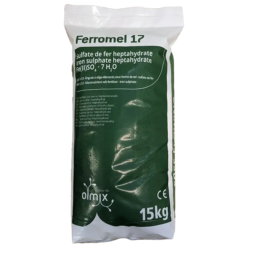 Ferromel 17 ijzersulfaat 15 kg | ijzermeststof voor snel diepgroen gazon