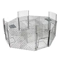 Vogelvangkooi met 4 kamers 102 x 102 x 30 cm voor levend vangen