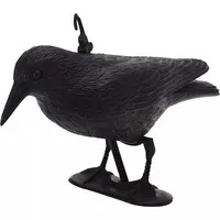 Raaf vogelverschrikker zwart 42,5 x 18 cm | stille vogelverjager