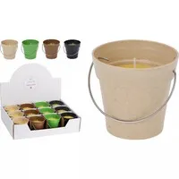 Citronellakaars in pot met hengsel ca. 10 cm | assorti kleuren