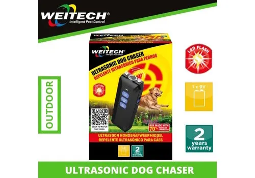 Weitech Ultrasone hondenverjager met flitslicht